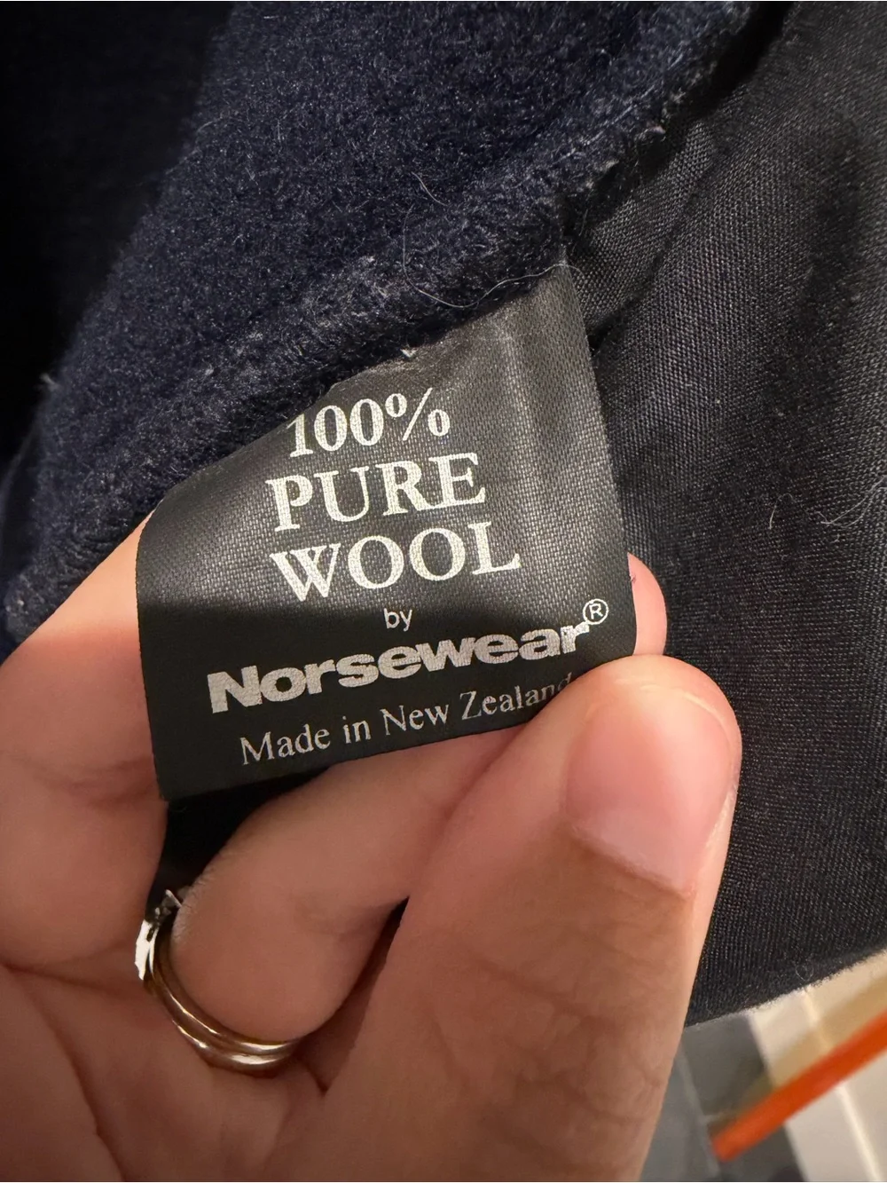 Norsewear Extreme Pure Wool Navy Blue Zip Ip Mens Vest Size X-large New Zealand